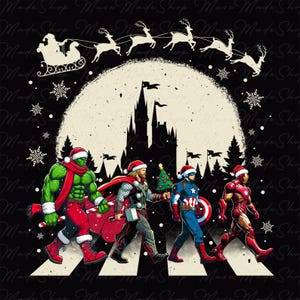 Super Weihnachten Charaktere Png, Weihnachtsfilme Png, Frohe Weihnachten Png, Superheld Weihnachten Png, Lustige Weihnachten Png, Digitale Datei
