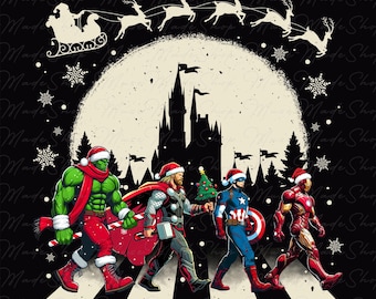 Super Christmas Characters Png, Christmas Movies Png, Merry Christmas Png, Superhero Christmas Png, Funny Christmas Png, Digital File