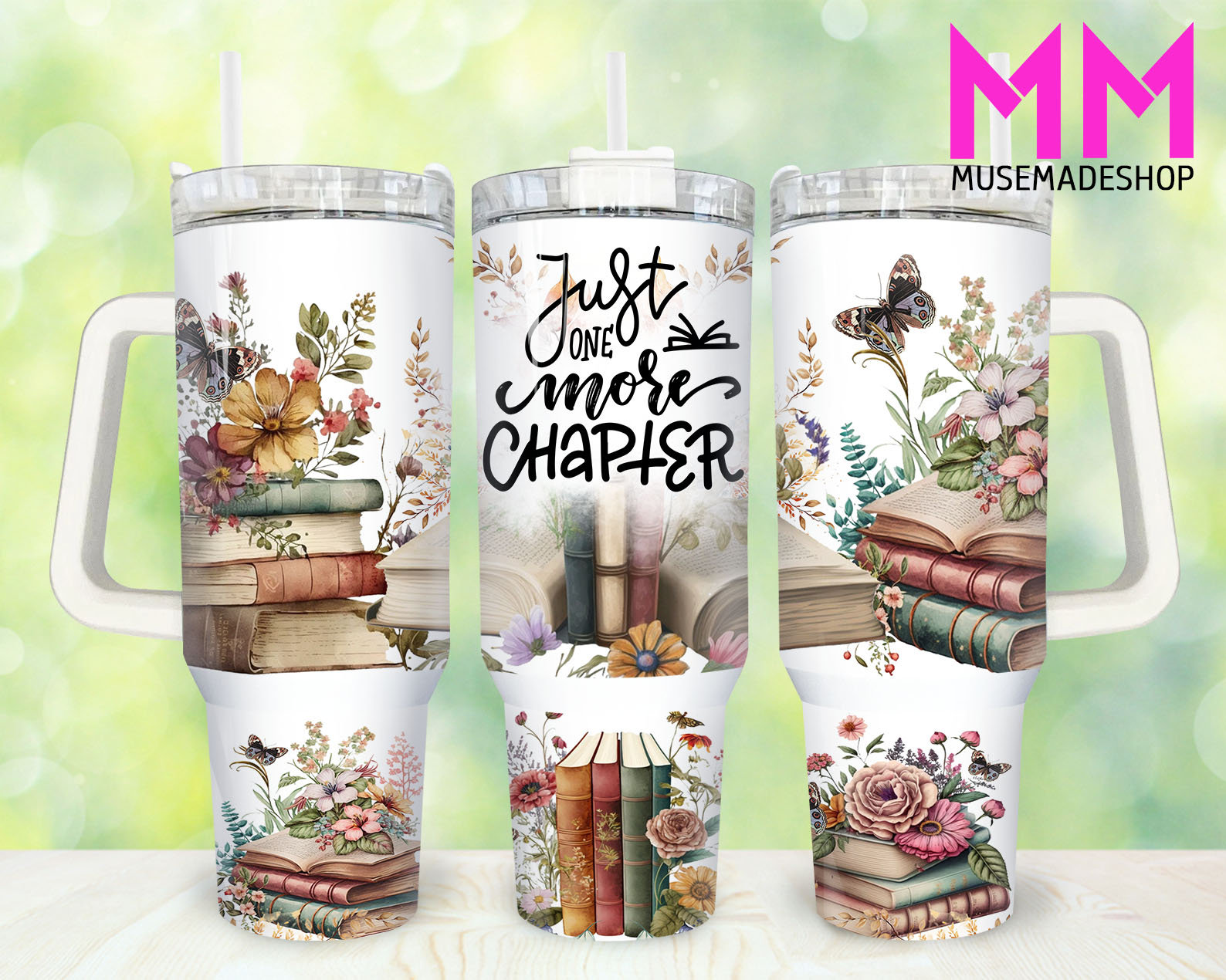 40 oz Tumbler So Many Books