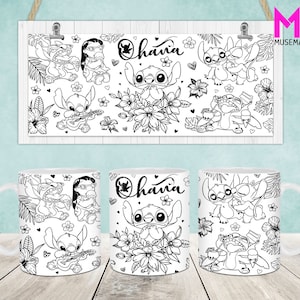 Cartoon Characters Mug Wrap, Cartoon 11oz & 15oz Mug Template, 11oz Mug Png, 15oz Mug Png, Coffee Mugs Png, Mug Press Sublimation Wrap