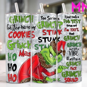 Christmas Character 20 oz Skinny Tumbler Png, Merry Christmas 20oz Tumbler Png, Christmas Straight and Taper Tumbler Wrap