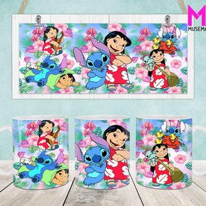Cartoon Characters Mug Wrap, Cartoon 11oz & 15oz Mug Template, 11oz Mug Png, 15oz Mug Png, Coffee Mugs Png, Mug Press Sublimation Wrap