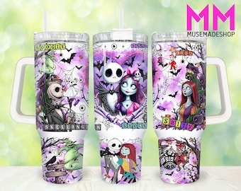 Horror Movies 40oz Tumbler Png, Halloween Tumbler 40oz Png, Halloween Horror 40oz Tumbler Wrap, Horror Characters 40oz Quencher Tumbler