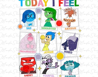 Cartoon Emotions Png, It’s Okay to Feel All the Feels Png, Mental Health Matter Png, Cartoon Png, Cartoon Characters Png, Today I feel Png