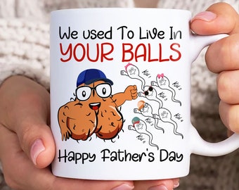 Solíamos vivir en tu envoltura de taza de bolas, plantilla de taza de papá de 11 oz, taza de papá de 11 oz png, tazas de café del día del padre png, envoltura de taza de papá, taza de papá personalizada