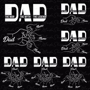 Custom Fist Bump Dad Png, Dad The Man The Myth The Legend Png, Father's Day Png, Father Png, Custom Dad Png, Gift for Dad, Fathers Day Gift