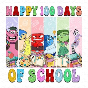 Happy 100 Days Of School Png, Cartoon School Png, 100 Days Bruh Png, 100 Days Of School Cartoon Png, Teacher Appreciation, Teacher Life Png
