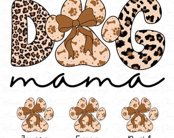Custom Dog Mom Coquette Bow Png, Custom Dog Name Shirt Png, Mother's Day Png, Mother's Day Png, Custom Dog Mama Png, Dog Lover Shirt Png