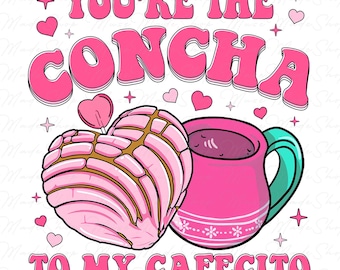 Sweet Like Pan Dulce Png, Concha Valentine's Day Shirt Png, Candy Valentines Png, Valentine Png, Mexican Valentine Png, Valentines Day Png