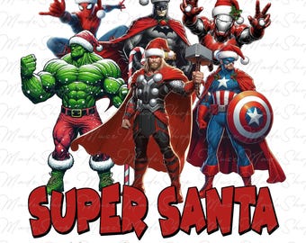 Super Christmas Characters Png, Christmas Movies Png, Merry Christmas Png, Superhero Christmas Png, Funny Christmas Png, Digital File