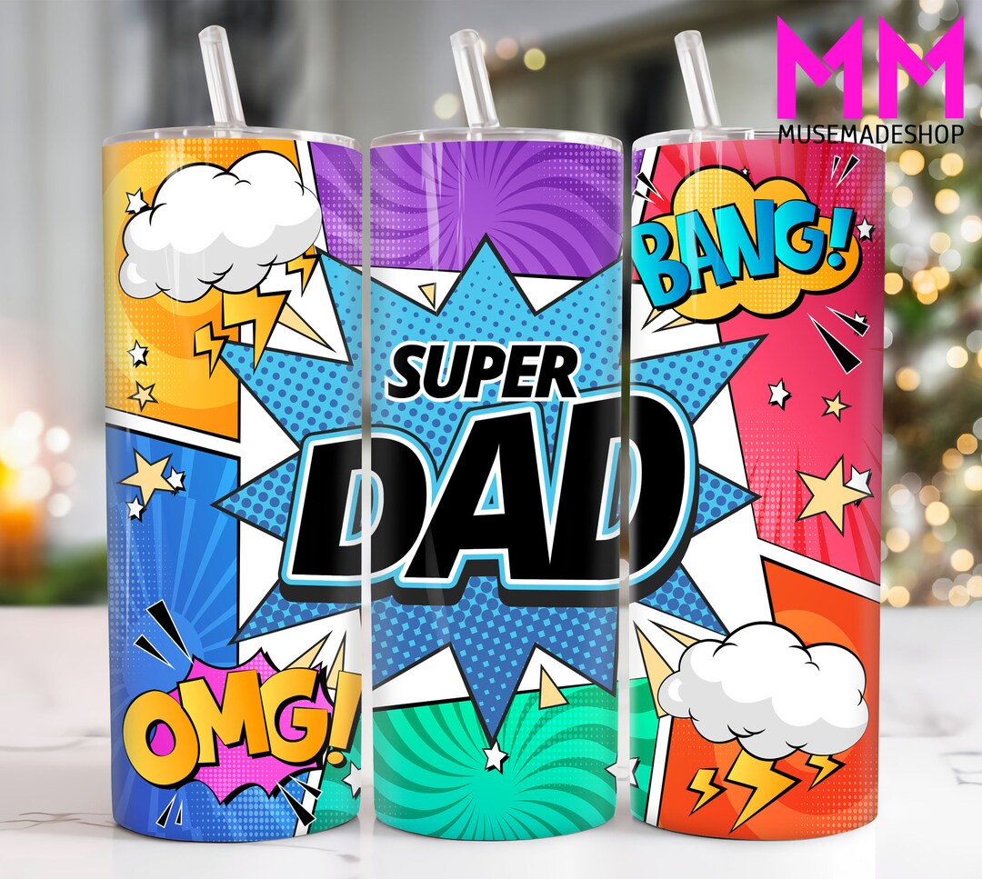 Best Dad 20 Oz Skinny Tumbler Png, Fathers Day 20oz Tumbler Png, Dad ...