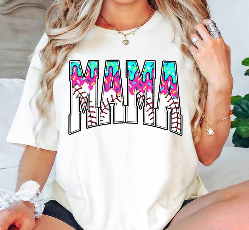 Baseball Mama Drip Png, Baseball Dripping Png, Retro Baseball Png, Ice ...