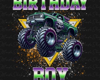 Niño de cumpleaños con camión monstruo PNG, Niño de cumpleaños con camión PNG, Feliz cumpleaños PNG, Cumpleaños con camión PNG, Niño de cumpleaños PNG, Niño de cumpleaños Monster Jam