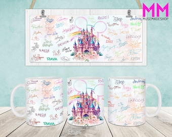 Christmas Cartoon Mug Wrap, Christmas 11oz & 15oz Mug Template, 11oz Mug Png, 15oz Mug Png, Coffee Mugs Png, Mug Press Sublimation Wrap