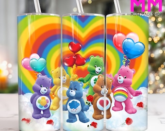 Cartoon 20 oz Skinny Tumbler Png, Cartoon Characters 20oz Tumbler Png, Movies Characters Straight and Taper Tumbler Wrap, 20oz Tumbler Wrap