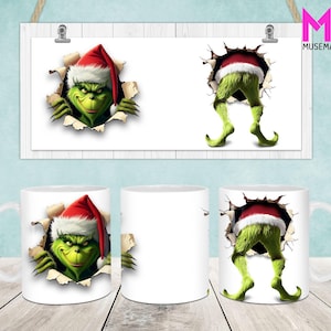 Christmas Mug Wrap, Christmas 11oz & 15oz Mug Template, 11oz Mug Png, 15oz Mug Png, Coffee Mugs Png, Mug Press Sublimation Wrap