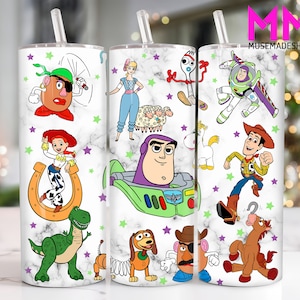 Cartoon Characters 20 oz Skinny Tumbler Png, Cartoon 20oz Tumbler Png, Movies Characters Straight and Taper Tumbler Wrap
