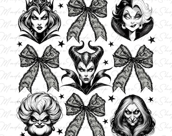 Halloween Coquette Bow Png, Horror Halloween Png, Horror Characters Png, Halloween Png, Retro Halloween Png, Scary Movies Png, Witch Png