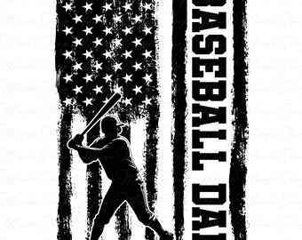 Retro Baseball Dad Png, Fathers Day Shirt Png, Dad Png, Father's Day Png, Father Png, Gift for Dad Png, Fathers Day Gift Png, Baseball Daddy