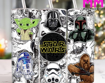 Cartoon 20 oz Skinny Tumbler Png, Cartoon Characters 20oz Tumbler Png, Movies Characters Straight and Taper Tumbler Wrap, 20oz Tumbler Wrap