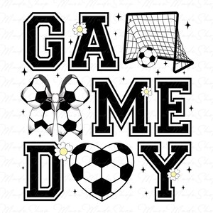 Soccer Game Day Png, Soccer Png, Coquette Soccer Png, Soccer Mama Png, Soccer Mom Png, Soccer Coquette Bow Png, Happy Mother&#39;s Day Png