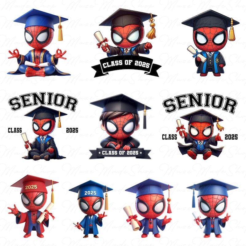 Cartoon Graduation Caps - Etsy