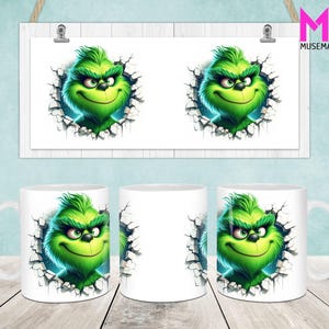 Christmas Mug Wrap, Christmas 11oz & 15oz Mug Template, 11oz Mug Png, 15oz Mug Png, Coffee Mugs Png, Mug Press Sublimation Wrap