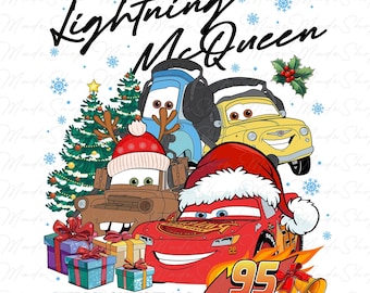 Christmas Cars Png, Christmas Cartoon Png, Merry Christmas Png, Christmas Png, Cars Christmas png, Christmas Car Png, Retro Christmas Png