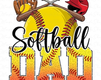 Retro Softball Dad Png, Fathers Day Shirt Png, Dad Png, Father's Day Png, Father Png, Gift for Dad Png, Fathers Day Gift Png, Softball Daddy