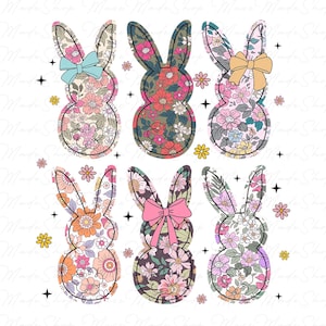 Happy Easter Png, Easter Png, Retro Easter Png, Easter Bunny Coquette Png, Easter Vibes Png, Easter Bunny Png, Boho Floral Bunny Png