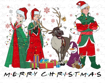 Christmas Princess Character Png, Cute Princess Png, Princess Christmas Shirt Png, Holiday Png, Christmas Movie Characters Png, Digital File