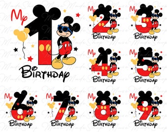 Personalized Cartoon Birthday Kid Png, Birthday Png, Birthday Boy Png, Happy Birthday Png, Birthday Mouse Png, Custom Birthday Png