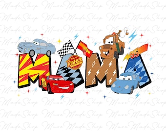 Cartoon Car Mama Png, Retro Mama Png, Mother's Day Shirt Png, Happy Mother's Day Png, Mom Png, Family Vacation Png, Mom Cartoon Car Png