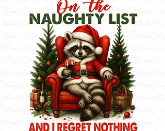 En la lista de los traviesos no me arrepiento de nada (PNG), Navidad (PNG), Chica salvaje (PNG), Mapache navideño (PNG), Feliz Navidad (PNG), Navidad retro