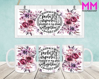 Sarcasm Mug Wrap, Floral 11oz & 15oz Mug Template, Sarcastic 11oz Mug Png, 15oz Mug Png, Coffee Mugs Png, Mug Press Sublimation Wrap