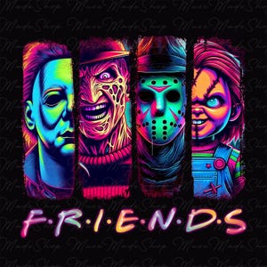 Néon D&#39;halloween, Png Personnages Horreurs, Png D&#39;Halloween D&#39;horreur, Horror Killers Png, Halloween Png, Halloween Rétro Png, Films D&#39;horreur Png