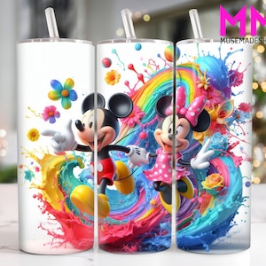 3D-Karikatur 20 Unzen Skinny Tumbler Png, Comicfiguren 20 Unzen Tumbler Png, Filme Straight und Taper Tumbler Wrap, 20 Unzen Tumbler Wrap