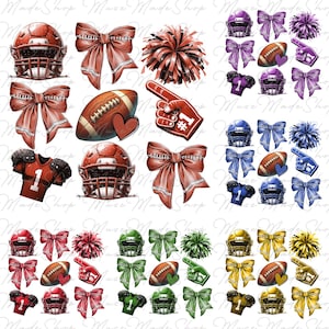 Coquette Football png, Football Bow png, Football mom png, Football png, Game Day Png, Football Season Png, Fall Football Png, Sports png