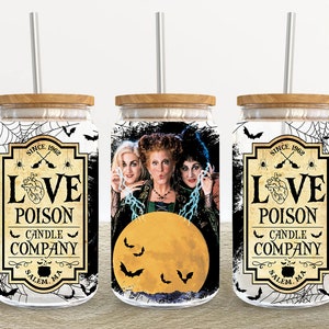 Horror Characters 16oz Glass Can Wrap, Halloween 16 oz Glass Can Png, 16 oz Libbey Glass Can Wrap, 16 oz Tumbler Wrap Png,Sublimation Design