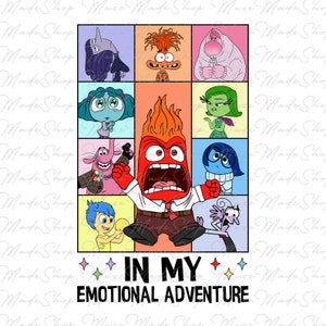 Cartoon Emotions Png, It’s Okay to Feel All the Feels Png, Mental Health Matter Png, Cartoon Characters Png, In my emotional adventure Png