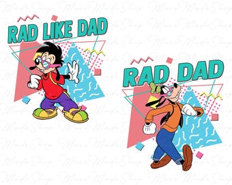 Cartoon Rad Dad Png, Rad Like Dad Png, Cartoon Movie Dad Png, Dad Png, Father's Day Png, Cartoon Png, Cartoon Dad Png, Fathers Day Gift