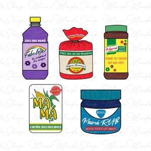 Mama Topper Multipack Png, Retro Mother Png, Happy Mother's Day Png, Mother Day Png, Spanish Mom Png, Spanish Mother's Day Png, Mama Png