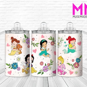 Cartoon Sippy Cup Png, Cartoon Characters Sippy Cup Wrap, Movies Characters 12oz Sippy Cup Wrap, Kids Sippy Cup Wrap Png Sublimation Designs