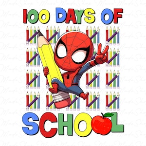 Happy 100 Days Of School Png, Cartoon School Png, 100 Days Bruh Png, 100 Days Of School Cartoon Png, Teacher Appreciation, Teacher Life Png