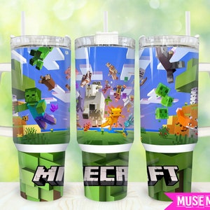 Cartoon Characters 40oz Tumbler Png, Game Cartoon Tumbler 40oz Png, Cartoon 40oz Tumbler Wrap, Cute Cats 40oz Quencher Tumbler