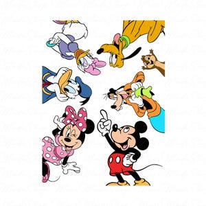 Cartoon Characters Png, Friendship Png, Family Vacation Png, Mouse And Friends Png, Family Vacay 2025 Png, Family Trip Png, Vacay Mode Png