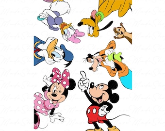 Cartoon Characters Png, Friendship Png, Family Vacation Png, Mouse And Friends Png, Family Vacay 2025 Png, Family Trip Png, Vacay Mode Png