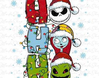 Christmas Cartoon Png, Christmas Character Png, Christmas ho ho ho Png, Merry Christmas Png, Christmas Movie Png, Trendy Christmas Png