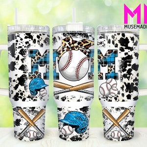 Baseball Mama 40oz Tumbler Png, Sport Mom Tumbler 40oz Png, Baseball Mom 40oz Tumbler Wrap, Mothers Day 40oz Quencher Tumbler