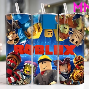 Spiel 20 oz Skinny Tumbler Png, Zeichentrickfiguren 20 oz Tumbler Png, Spielfiguren Straight und Taper Tumbler Wrap